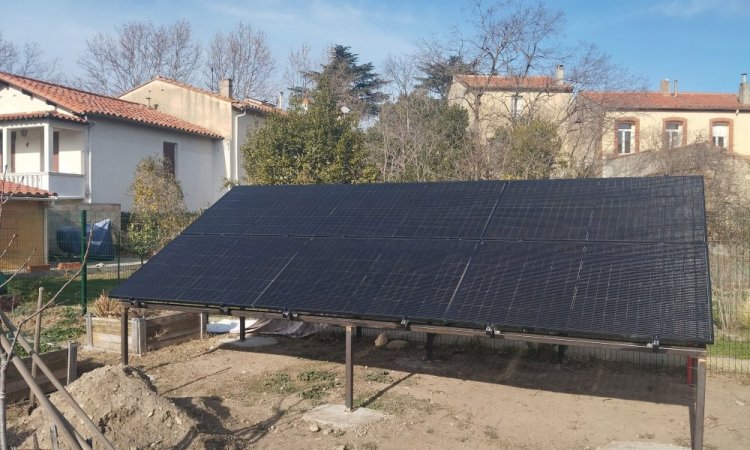 Installation photovoltaique sur chassis